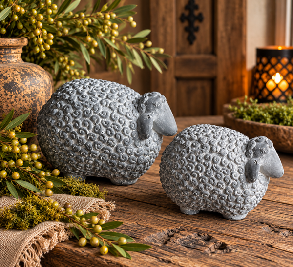 Landelijke decoratieschapen 🐑