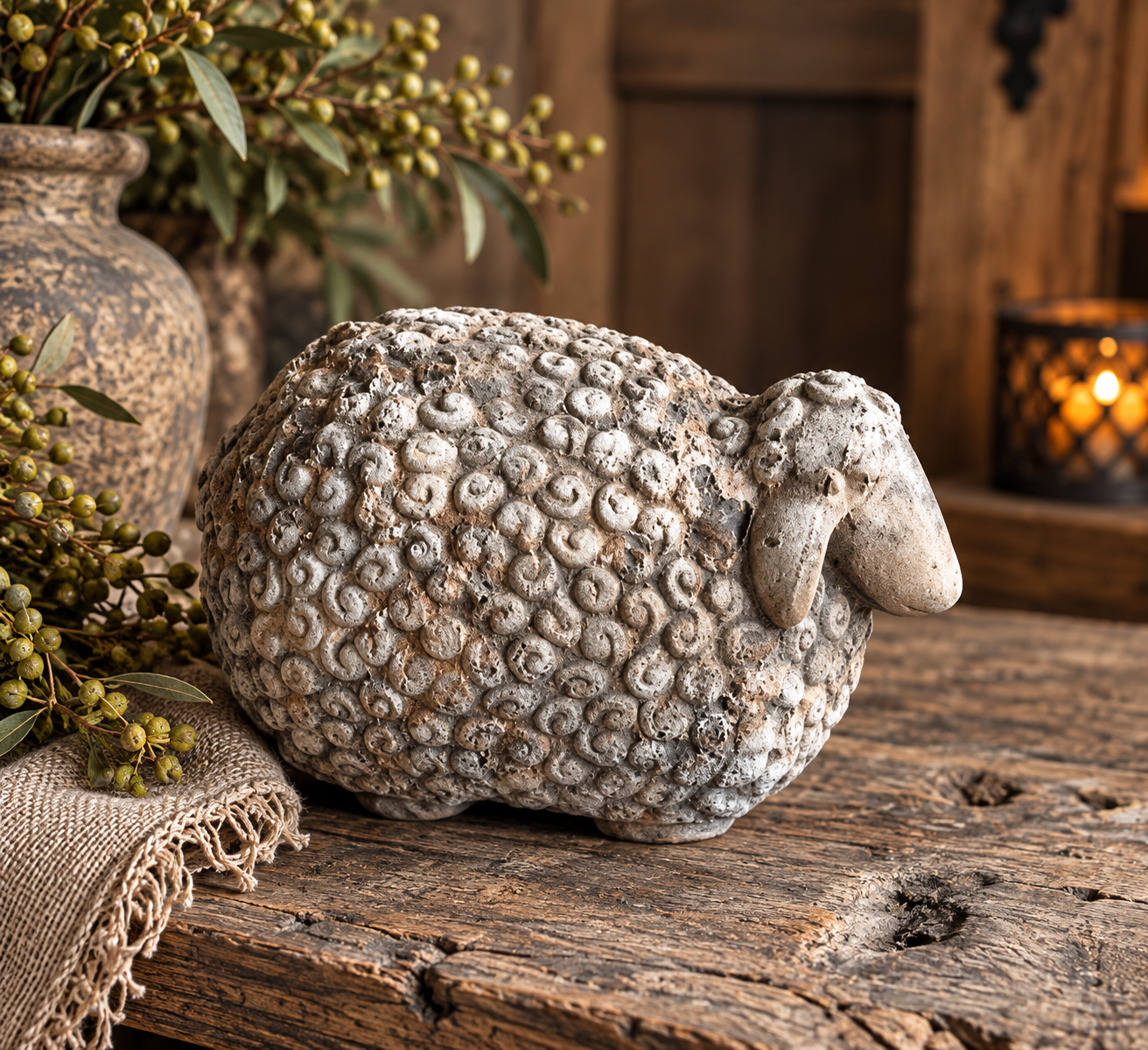 🐑 Landelijke decoratieschapen