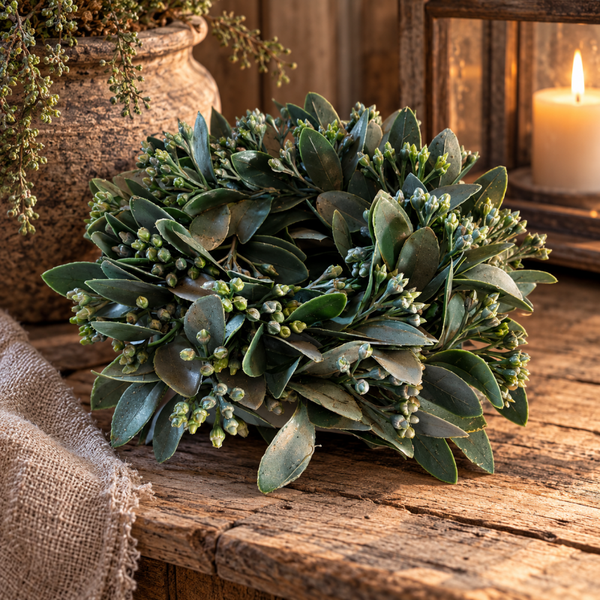 Kunst eucalyptus krans – Ø 25 cm