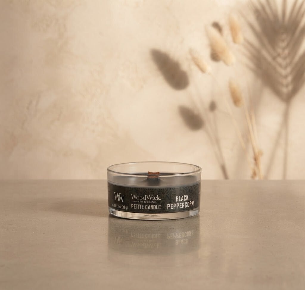 Woodwick Petite Candle Black Peppercorn 31 gram