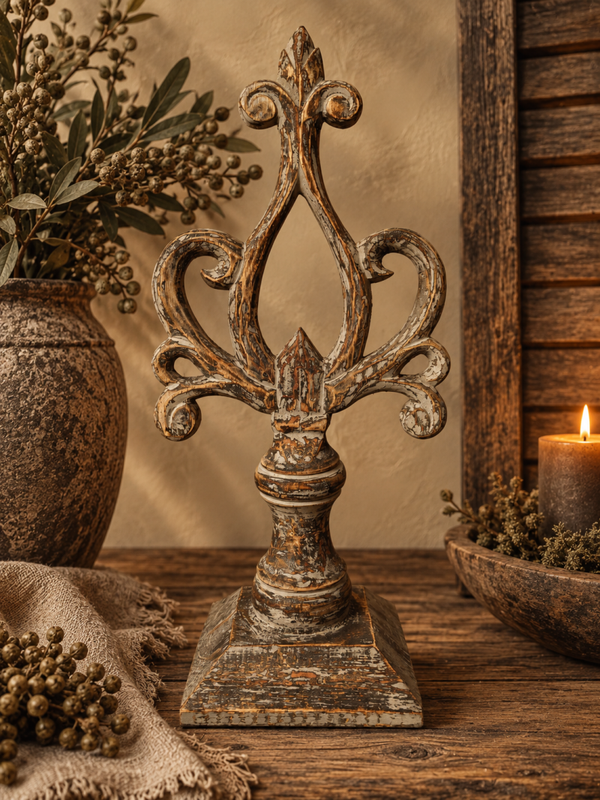 Landelijk ornament op voet