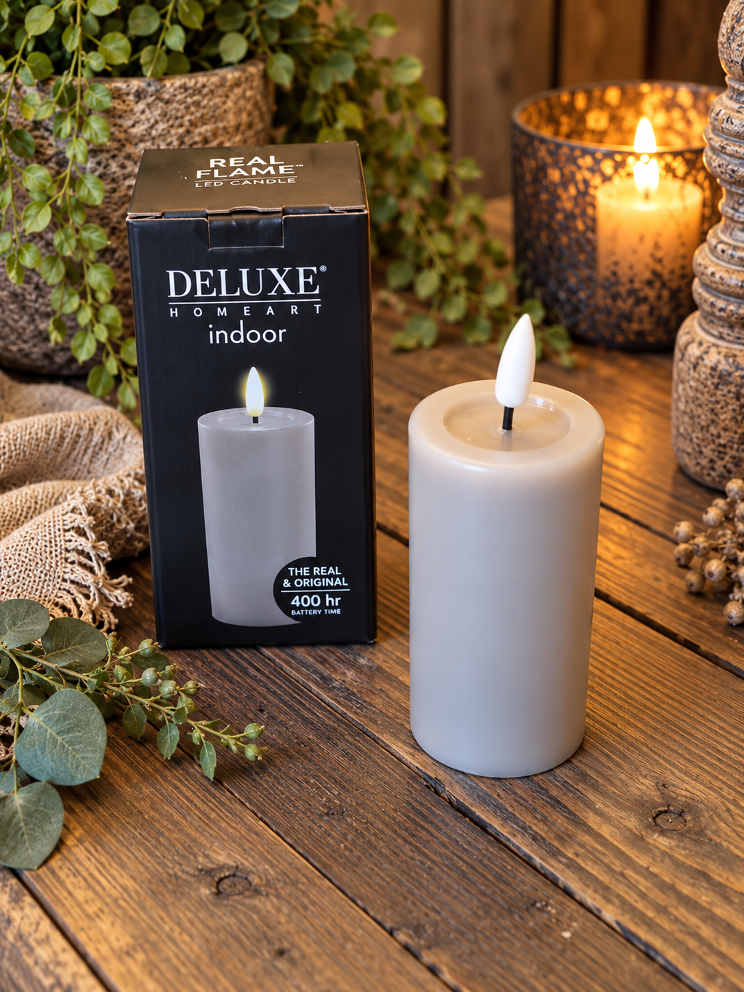 Deluxe Homeart LED-kaars