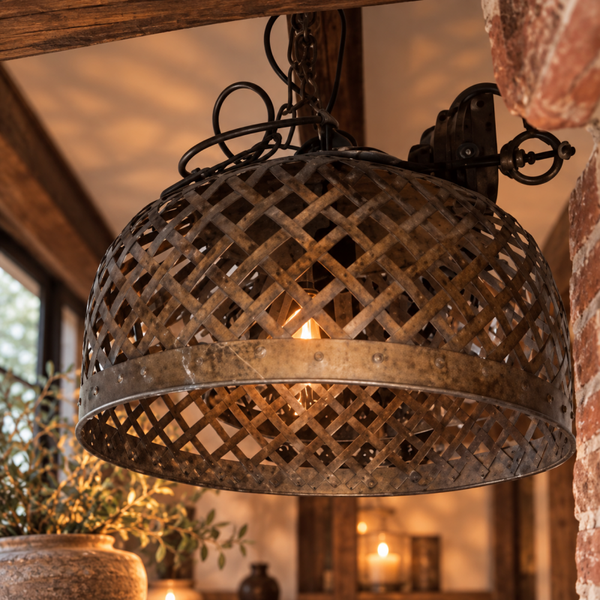 Hanglamp Megan – Natural Iron Rustic