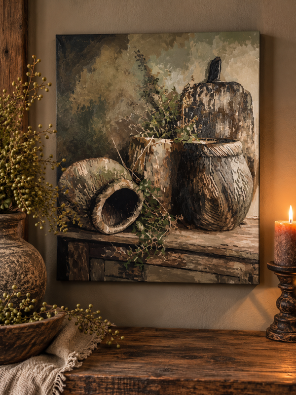 Handgeschilderd landelijke canvas