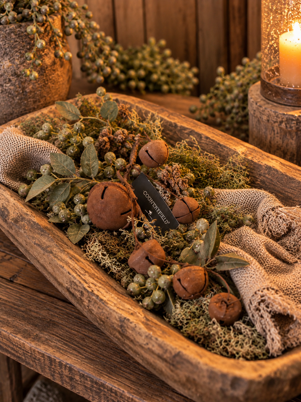 Rustieke Tak met Roestkleurige Belletjes – Countryfield