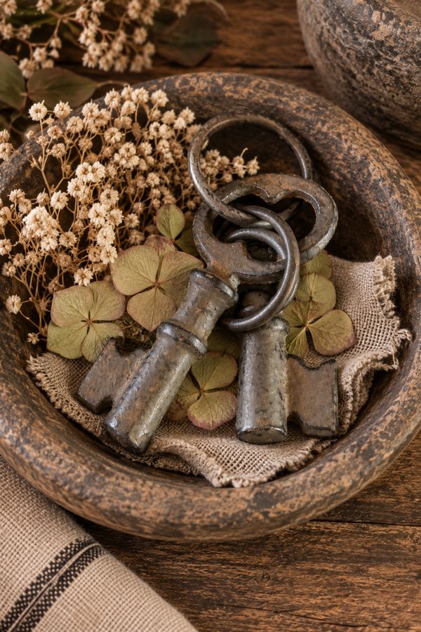Decoratieve gietijzeren sleutel