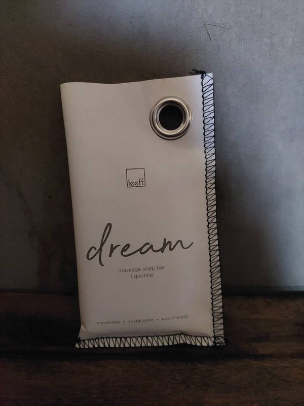 Leef dream massage soap bar liquorice
