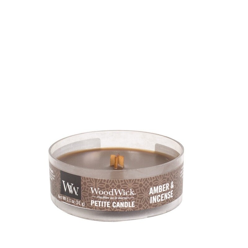 Woodwick Petite Candle Amber & Incense 31 gram
