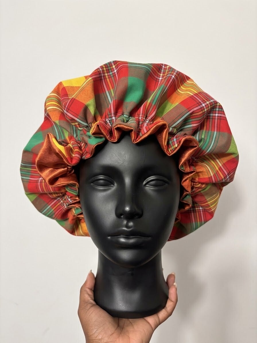 Bonnet Madras intérieur Satin