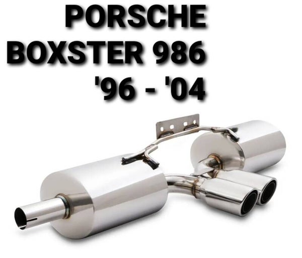 SPORTUITLAAT EINDDEMPER PORSCHE 986 BOXSTER 1996 - 2004 ALLE VARIANTEN