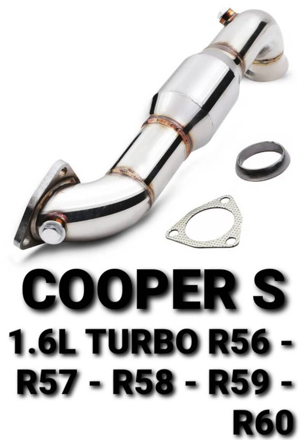 DOWNPIPE 2.5" MET 200 CELLS SPORT KAT MINI COOPER S 1.6L TURBO R56 - R57 - R58 - R59 - R60