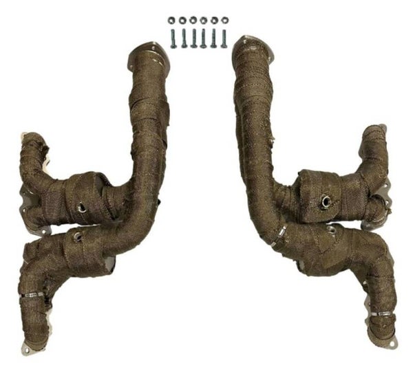 SPORTUITLAAT HIGHFLOW SPRUITSTUKKEN ASTON MARTIN 5.9L V12 INCL HEATWRAP 2004 - 2018