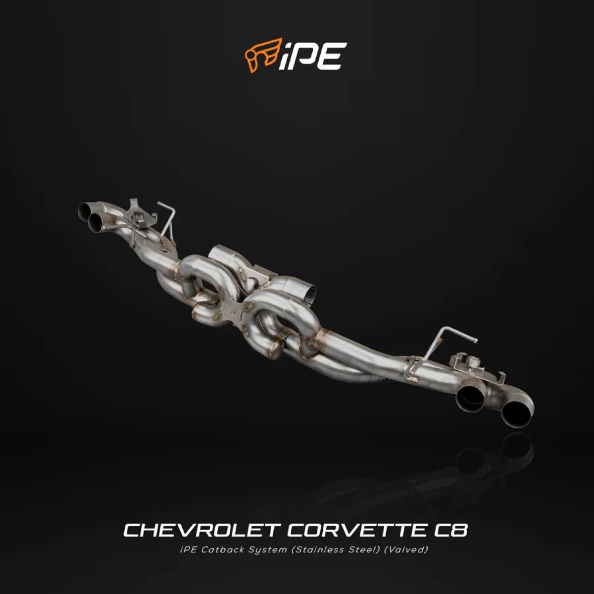 IPE INNOTECH PERFORMANCE EXHAUST CATBACK SYSTEEM MET KLEPBEDIENING CHEVROLET CORVETTE C8 2019+