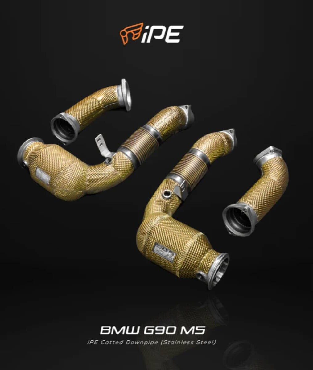 IPE INNOTECH PERFORMANCE EXHAUST SPORT KATS DOWNPIPES HITTESCHILD BMW M5 G90 / G99 S68 4.4L 2024+