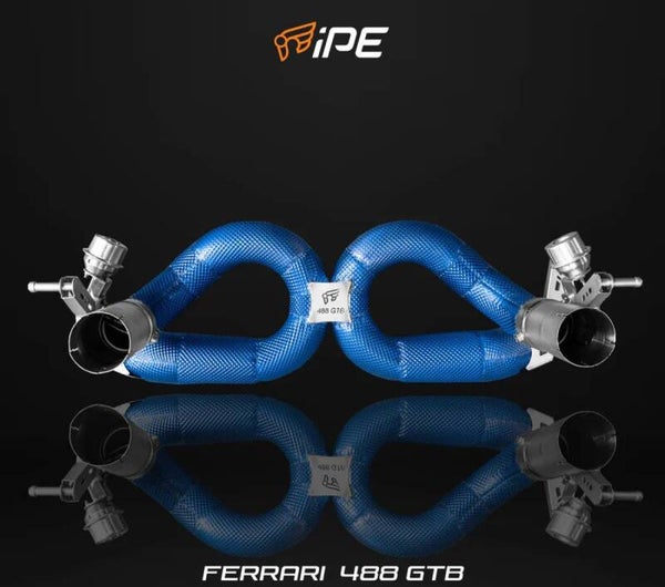 IPE INNOTECH PERFORMANCE EXHAUST TITANIUM F1 + HEATSHIELD FERRARI 488 GTB & 488 SPIDER 2016 - 2019