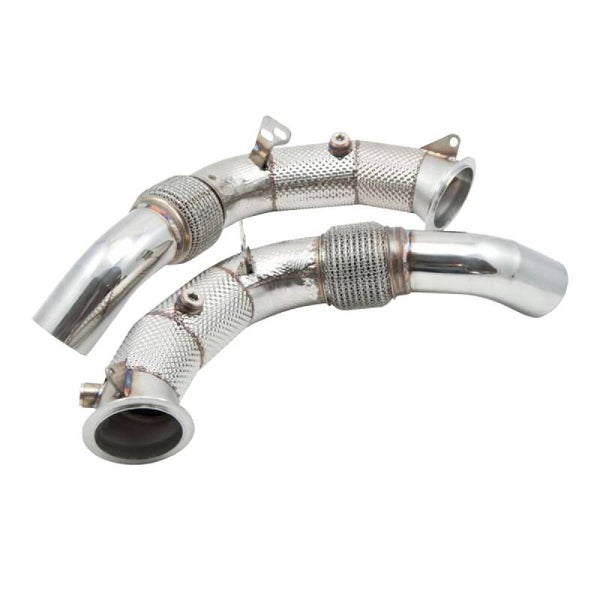 SPORTUITLAAT DOWNPIPES CATLES MET HITTESCHILD BMW M5 F10 - F11 2011+