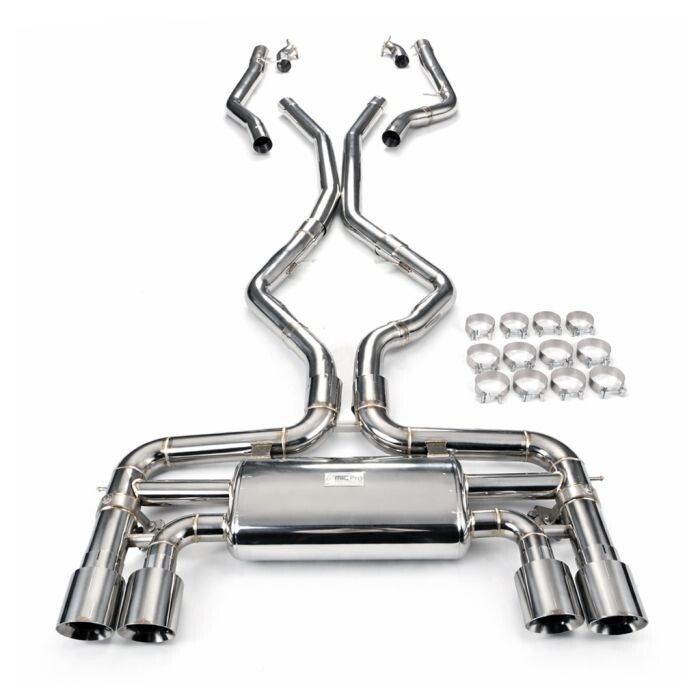 RVS CATBACK KLEPPENSYSTEEM BMW F85 X5M 4.4T V8 S63 2015 - 2019