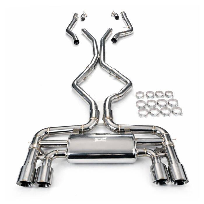 RVS CATBACK KLEPPENSYSTEEM BMW F86 X6M 4.4T V8 S63 2015 - 2019