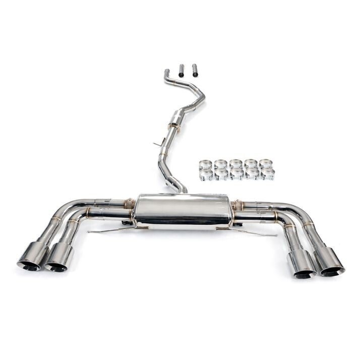 RVS CATBACK KLEPPENSYSTEEM BMW F26 X4 20i & 28i 2.0T N20 2014 - 2018