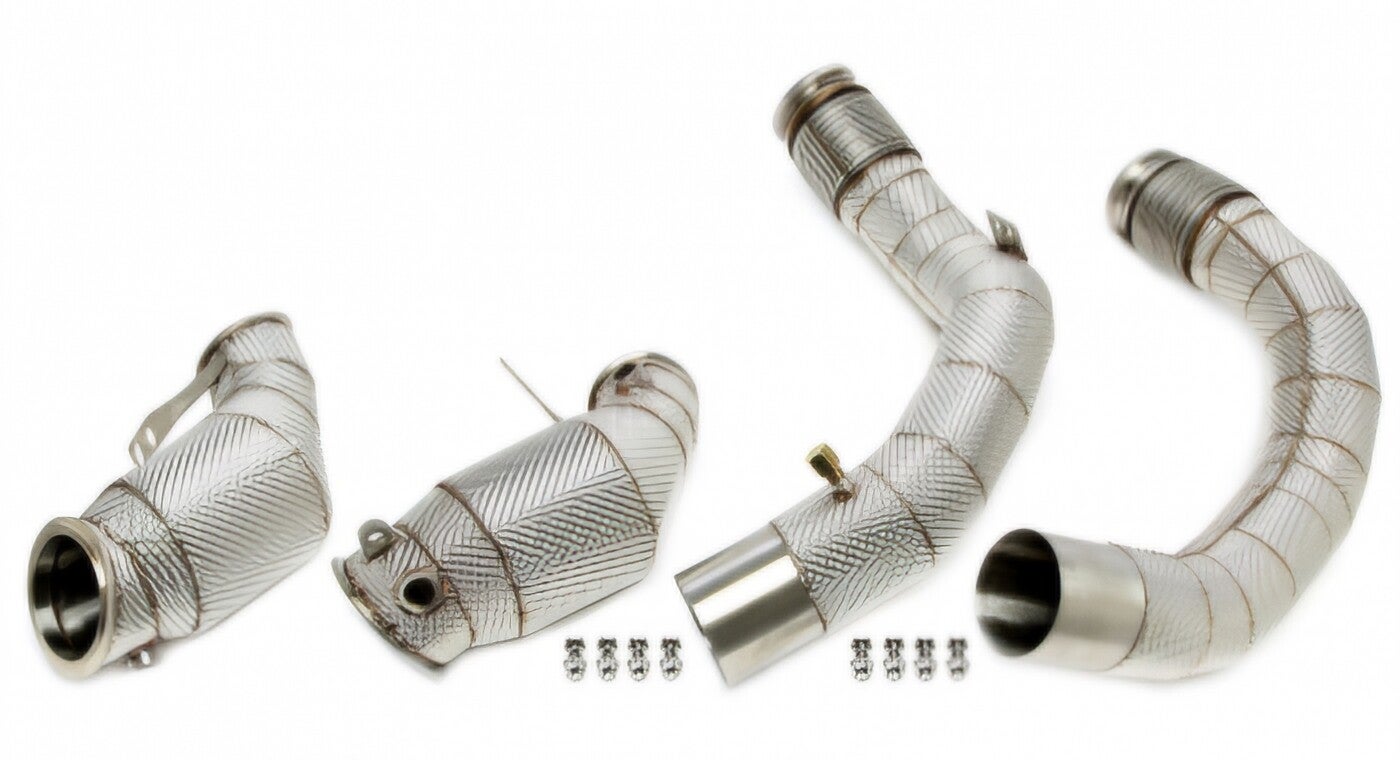 RVS DOWNPIPE SPORT KAT HITTESCHILD BMW X5M 2020+