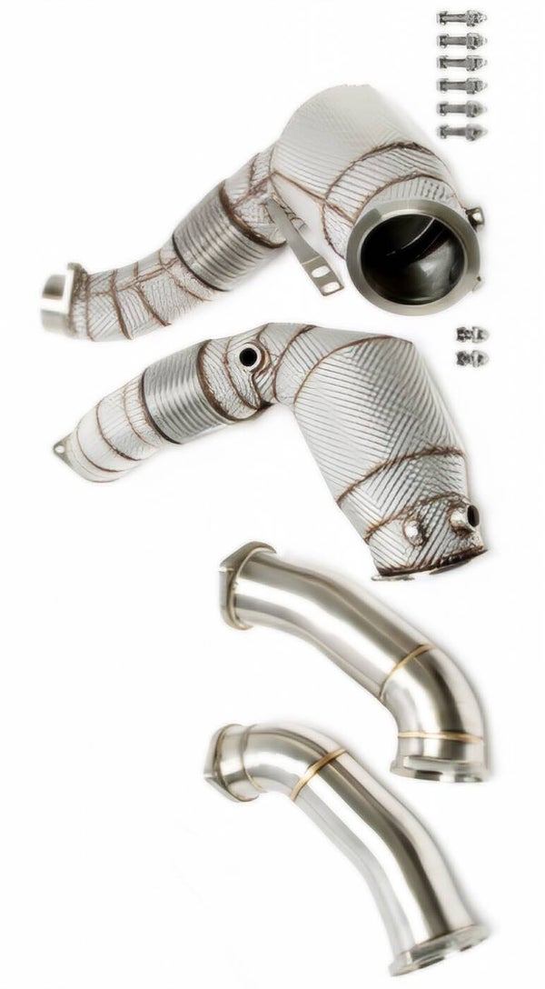 RVS DOWNPIPE SPORT KAT HITTESCHILD BMW M5 F90 4.4L 2020+