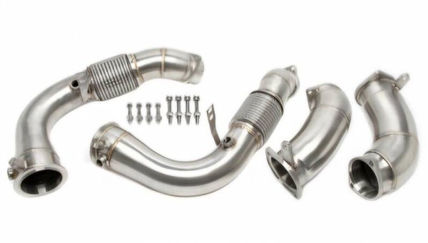 RVS DOWNPIPE CATLES / DECAT BMW X6M COMPETITION G06 S68 MILD HYBRID 2023+