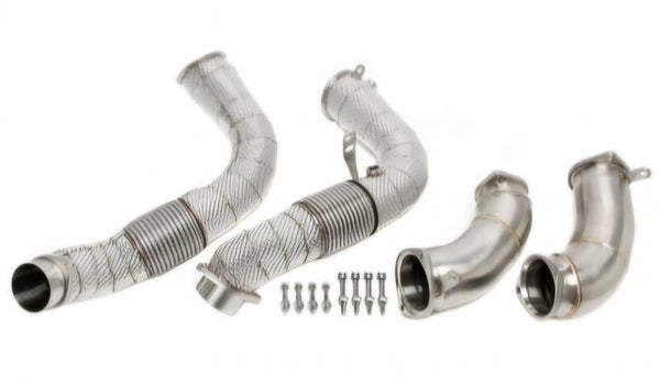 RVS DOWNPIPE CATLES / DECAT HITTESCHILD BMW X5M COMPETITION G05 S68 MILD HYBRID 2023+