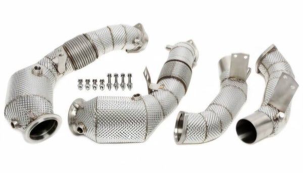 RVS DOWNPIPE 200 CELLS SPORT KATS HITTESCHILD BMW G30 / G31 550IX 2021+