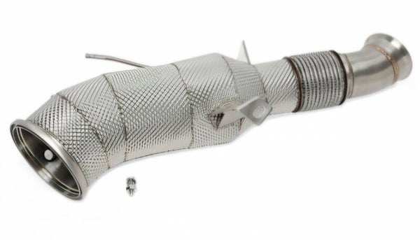 RVS DOWNPIPE 200 CELLS SPORT KAT HITTESCHILD BMW X6 G06 LCI 40IX B58 2023+