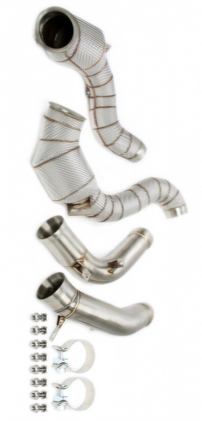 RVS DOWNPIPE SPORT KATS HITTESCHILD MERCEDES W213 E63 / E63S 4.0T M177 AMG 2017+