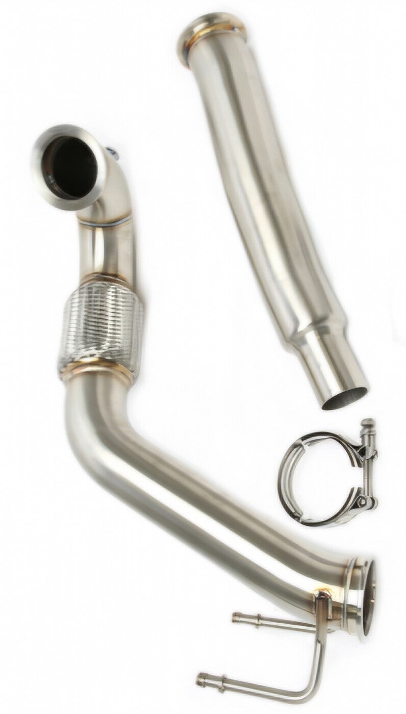 RVS 3" DOWNPIPE CATLES / DECAT AUDI A1 8X 1.8T 2014 -.2017