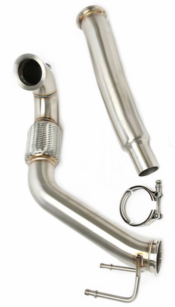 RVS 3" DOWNPIPE CATLES / DECAT SEAT IBIZA 6J  1.8T 2014 - 2017