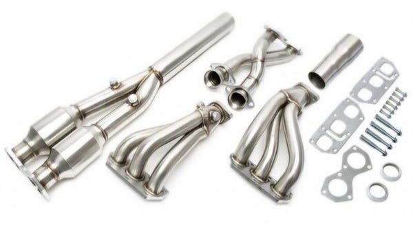 RVS SPRUITSTUKKEN SET INCL 200 CELLS SPORT KATS VOLKSWAGEN GOLF 4 R32 2002 - 2005