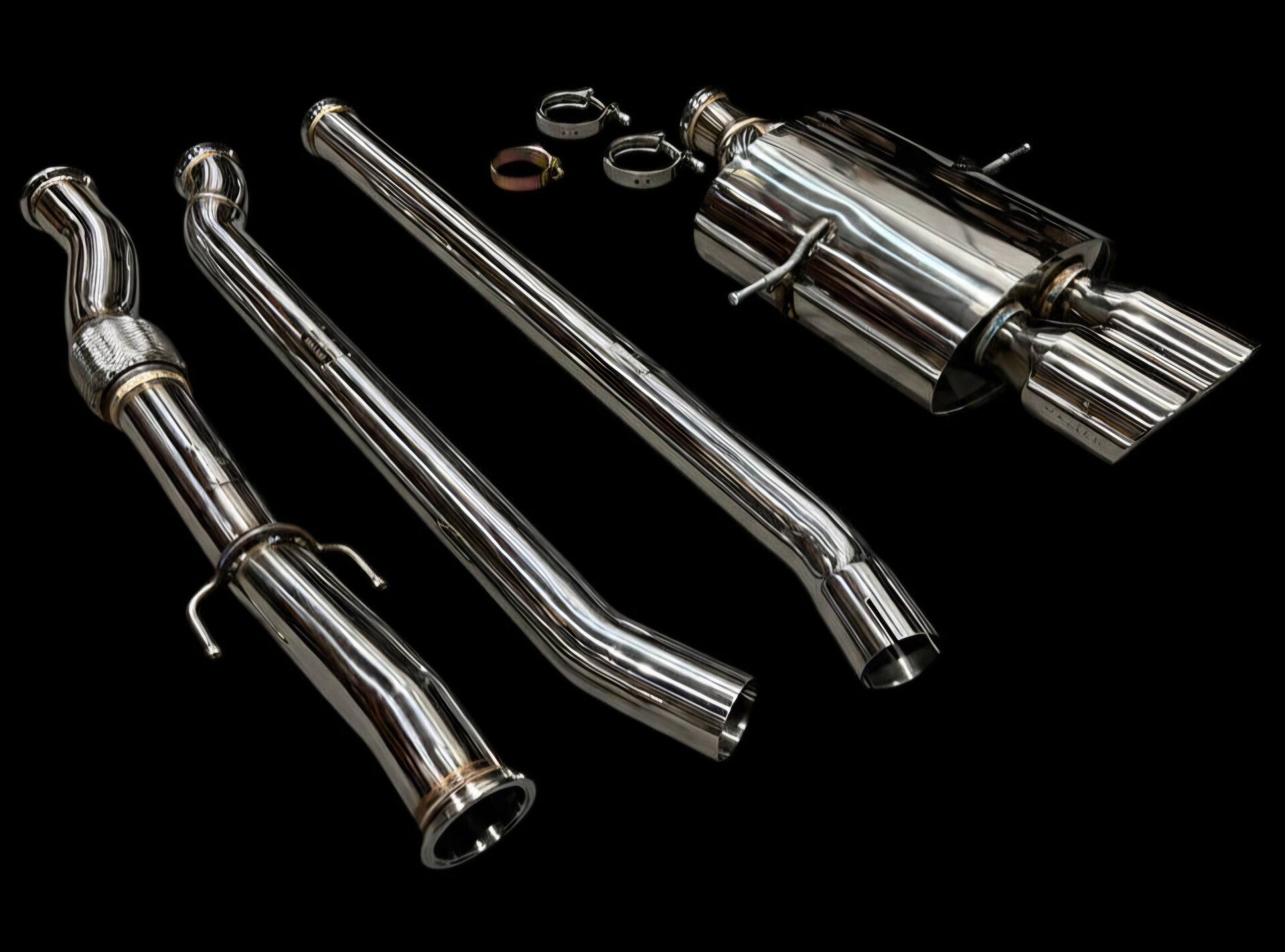 CATBACK SYSTEEM RVS 2.5 INCH NON RESONATED MINI COOPER S R56 - R57 - R58 N14 - N18 1.6L TURBO 2006 - 2013