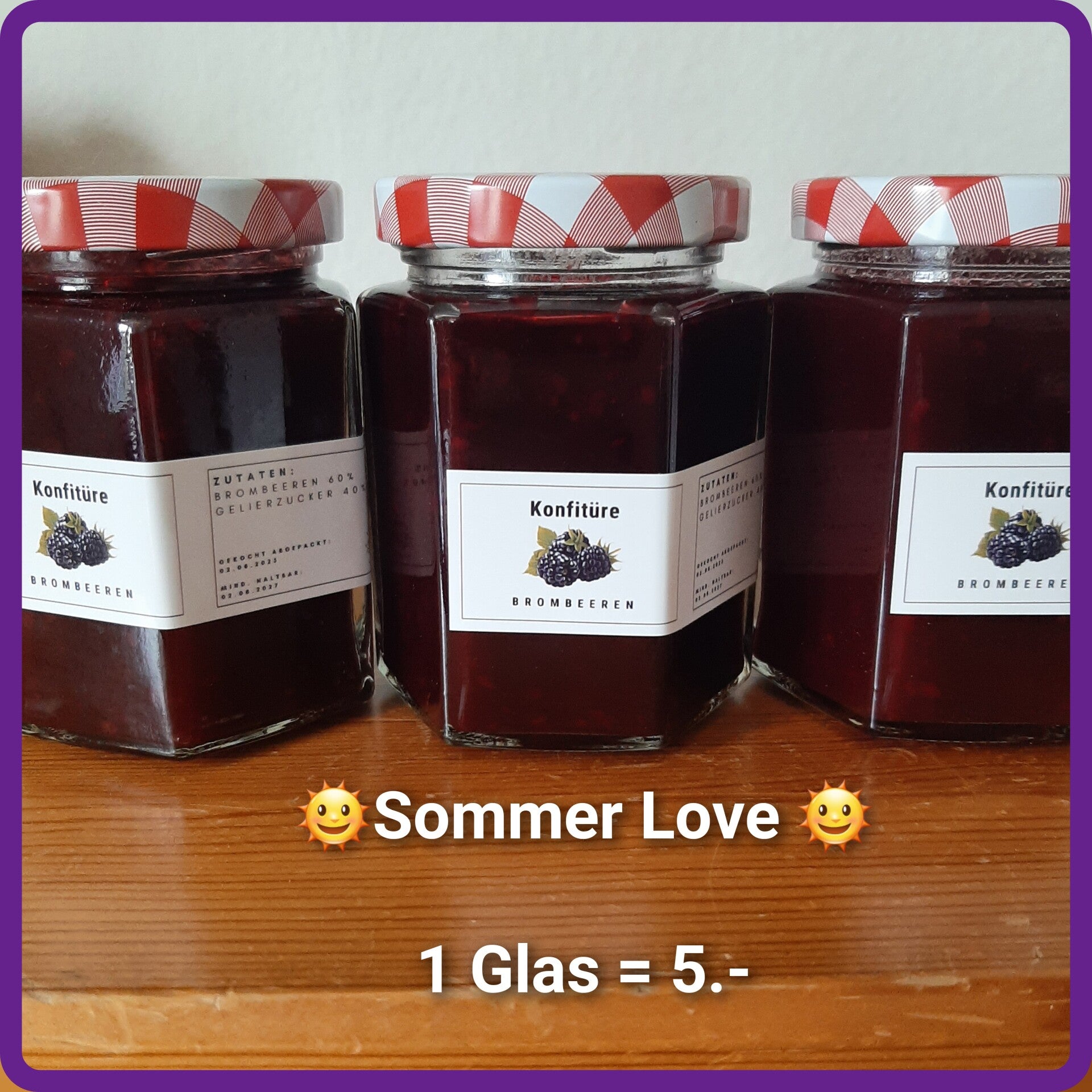 Brombeer Konfitüre