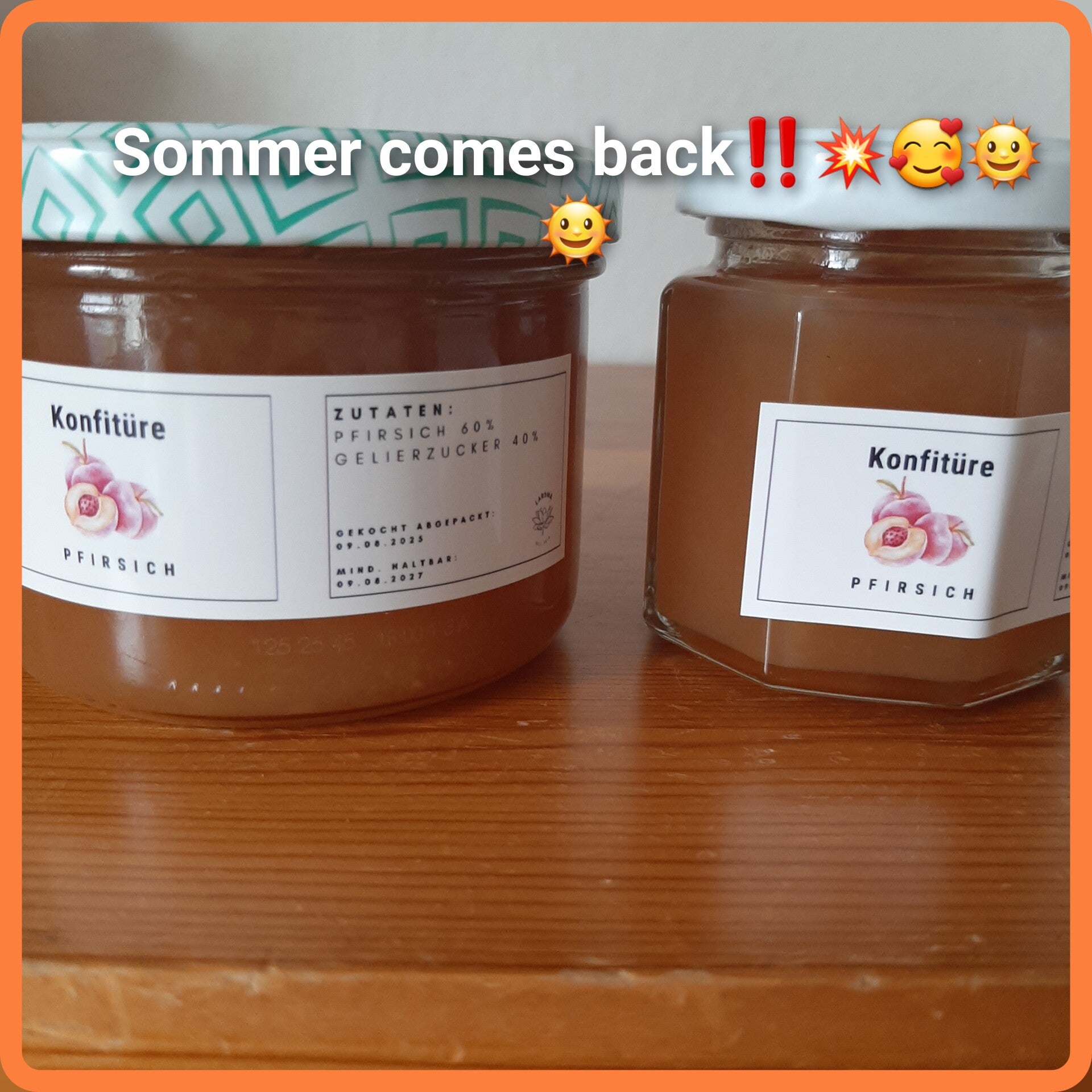 Pfirsich Konfitüre
