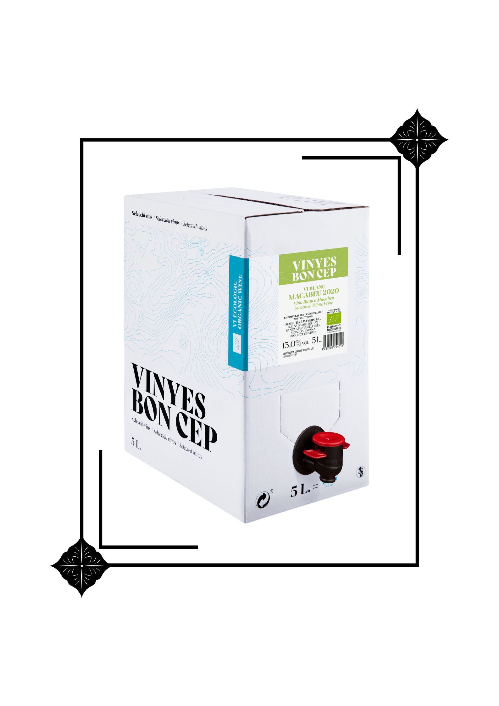 Vi Blanc "Bon Cep" Macabeu Eco 2024 5 litres