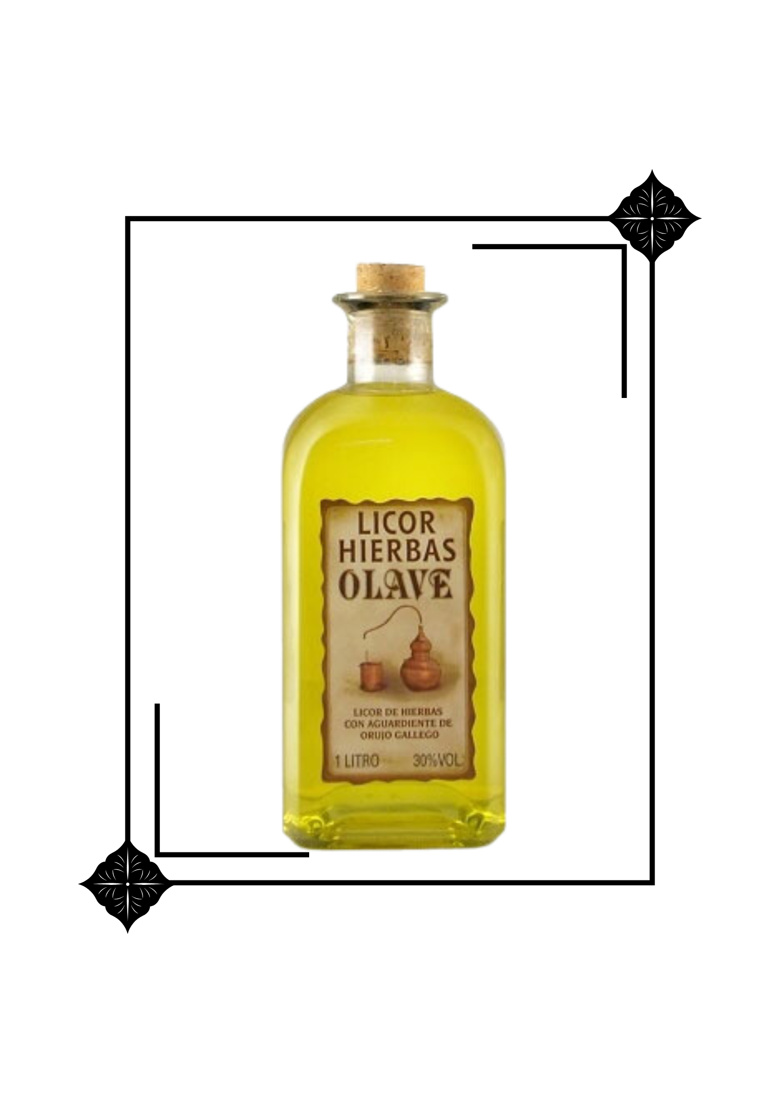 Orujo Hierbas Olave Frasca Litre