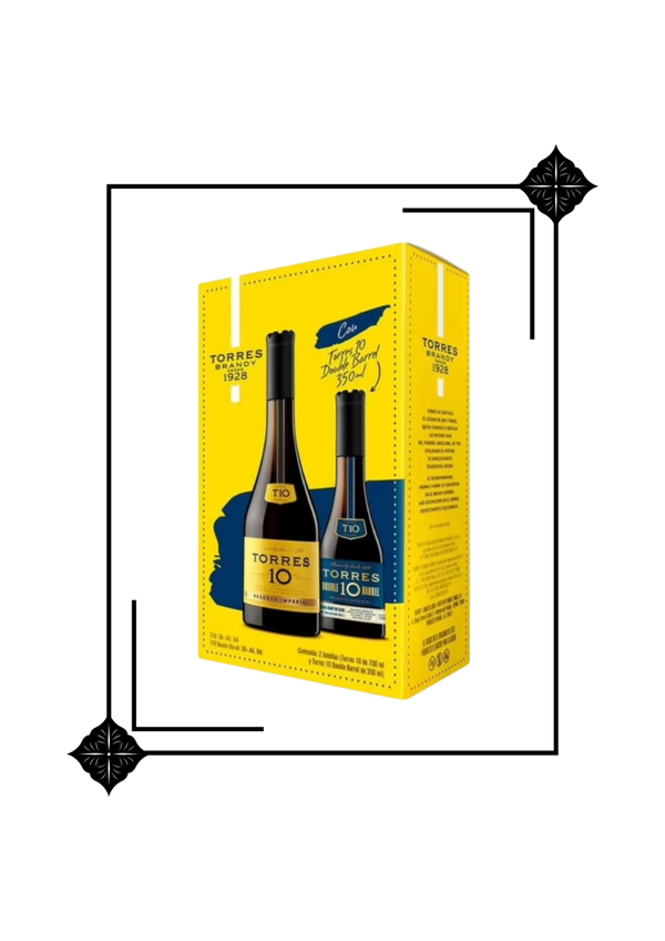 Estoig Torres 10 anys 70 cl + Torres 10 anys Double Barrel 37'5 cl