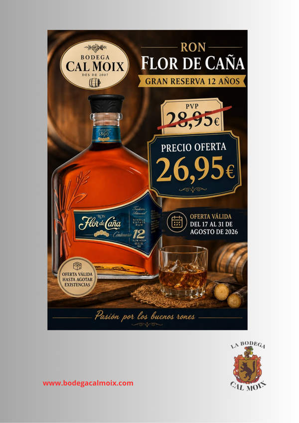 Ron Flor de Caña Gran Reserva 12 anys 70 cl
