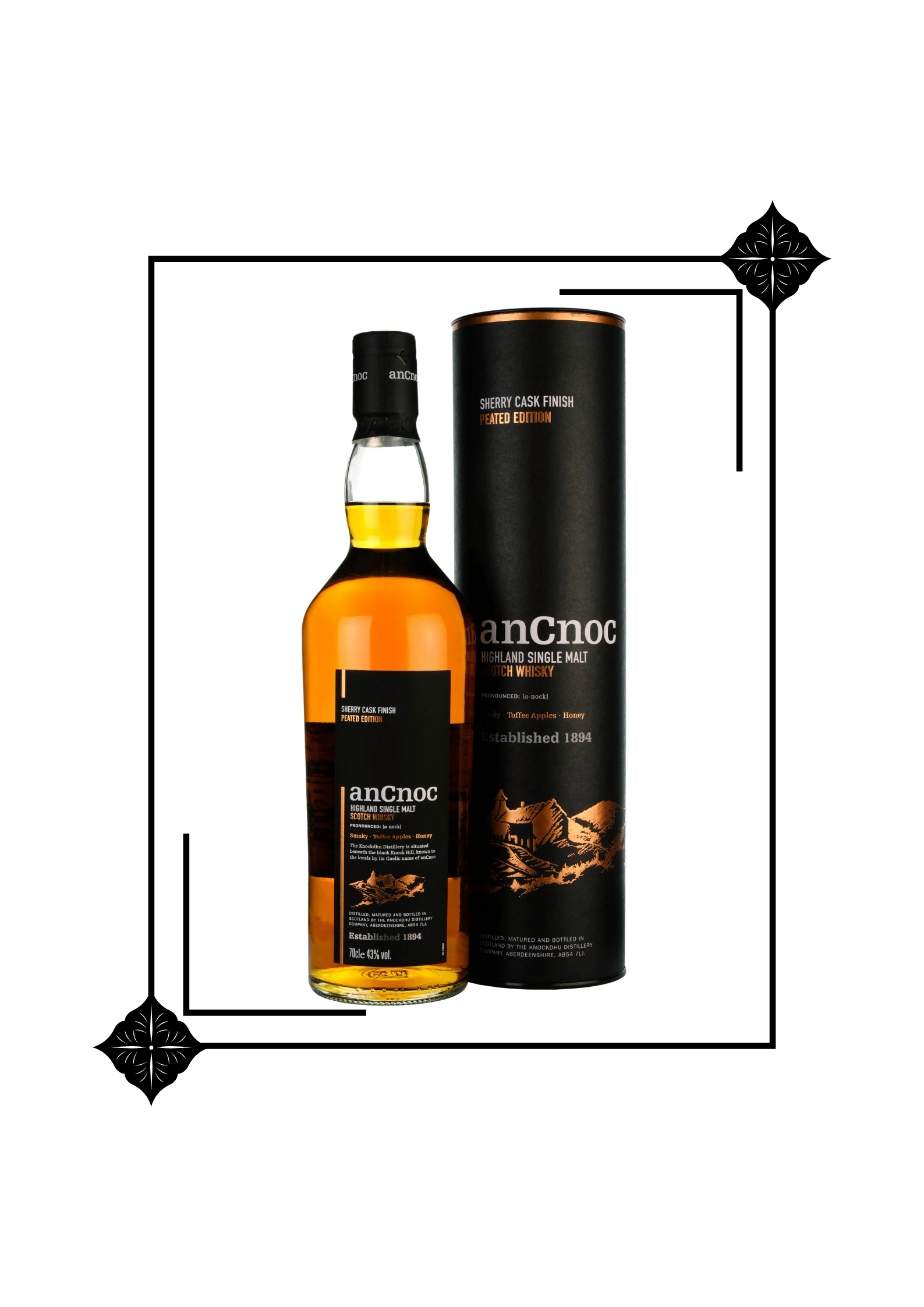Ancnoc Sherry Cask Peated Single Malt 70 cl