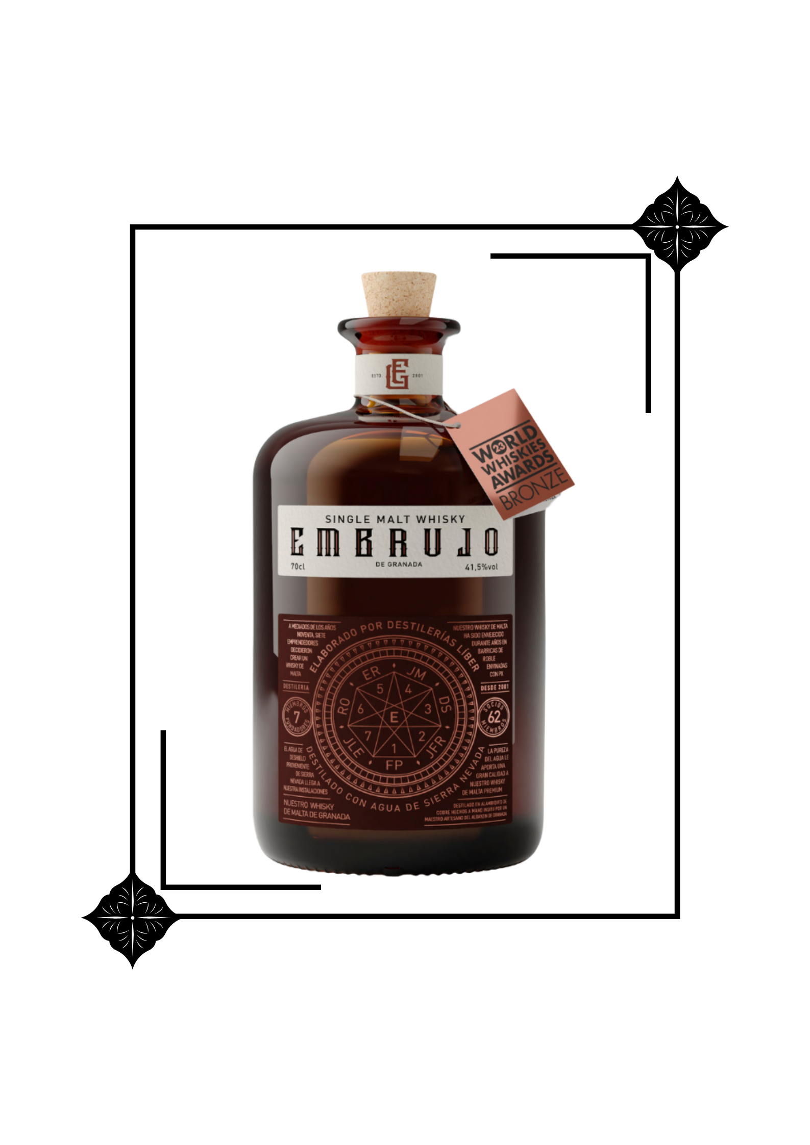 Single Malt Whisky Embrujo de Granada 70 cl 41'5º