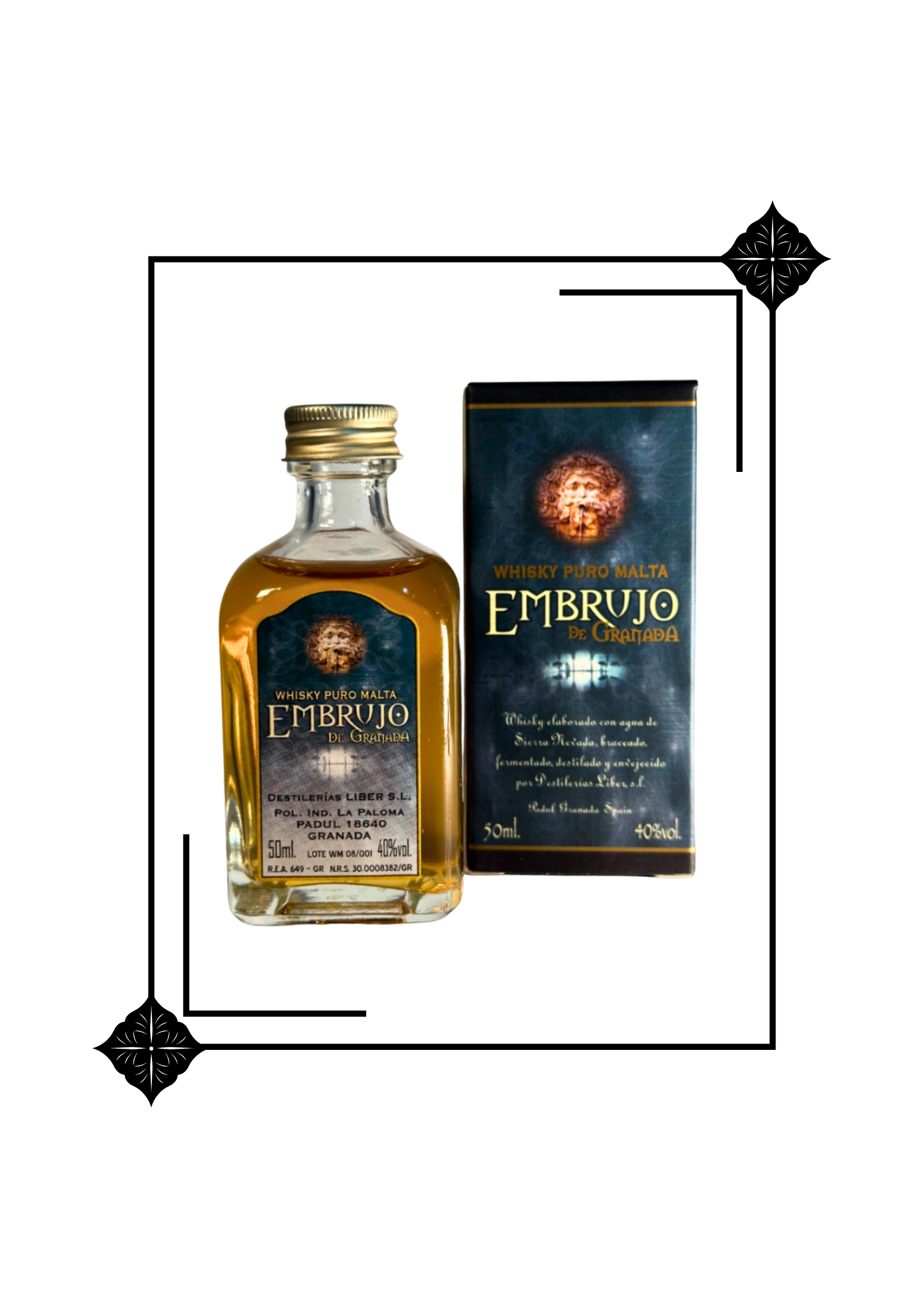 Whisky Puro Malta Embrujo de Granada 50 ml (miniatura)