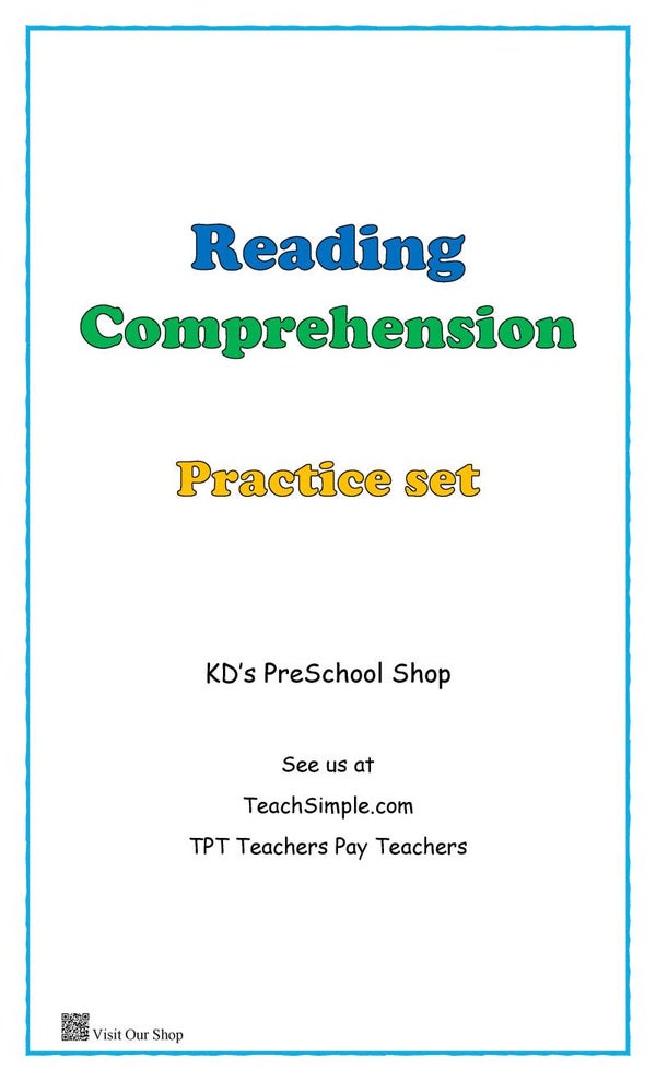 Reading Comprehension Workbook
