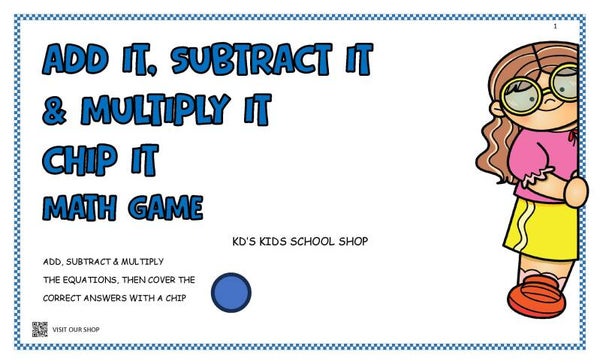 ADD IT, SUB IT, & MULTIPLY IT MATH WORKBOOK