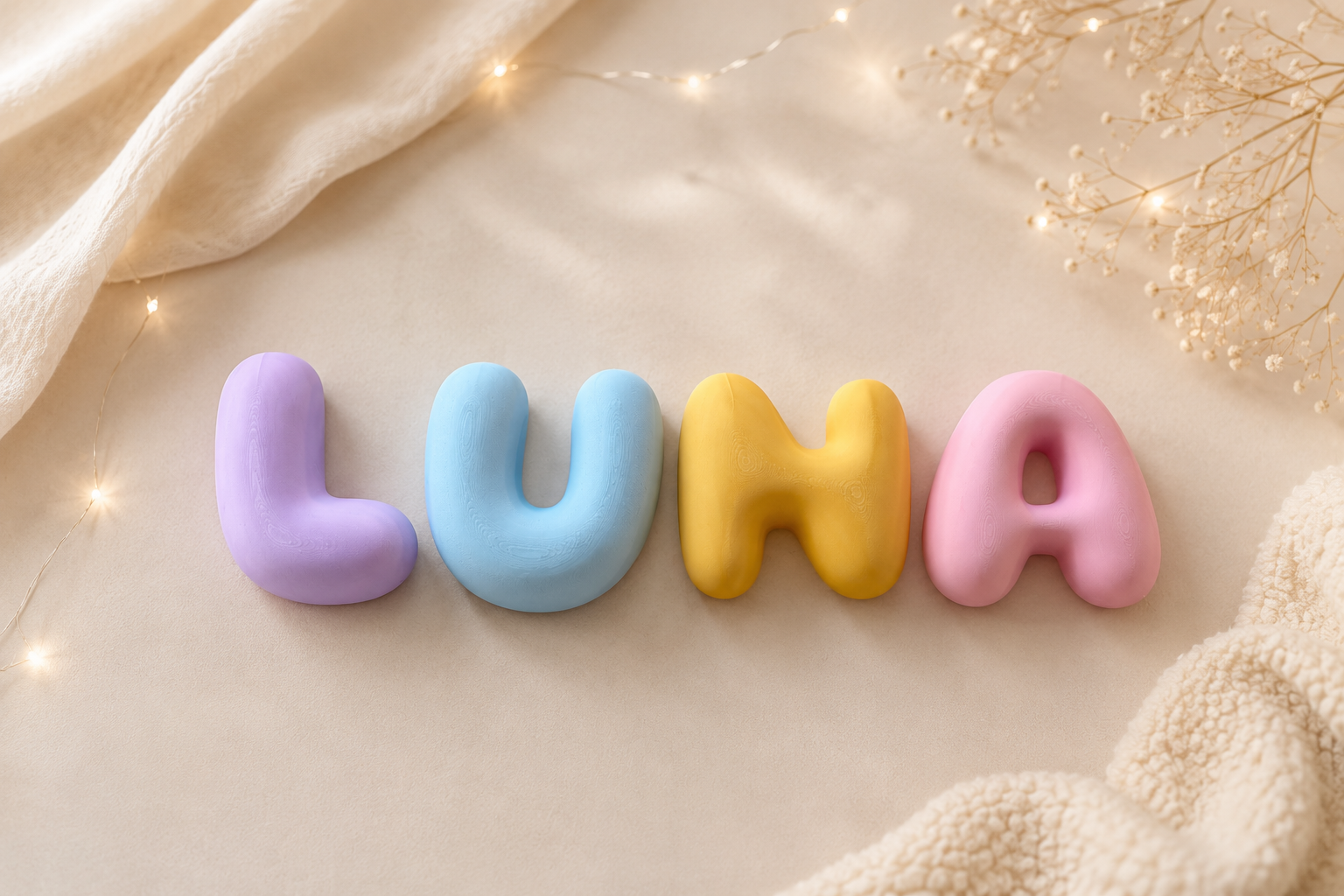 Bubble letters - 8cm