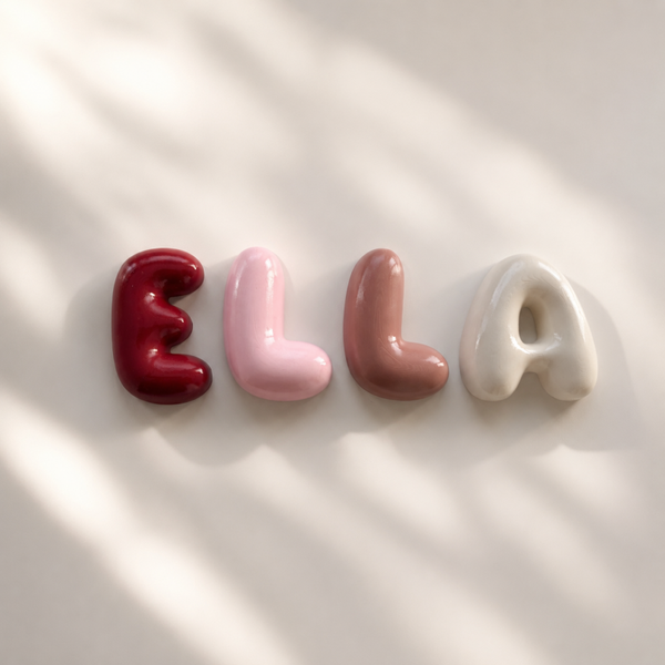 Bubbel letters - 10 cm