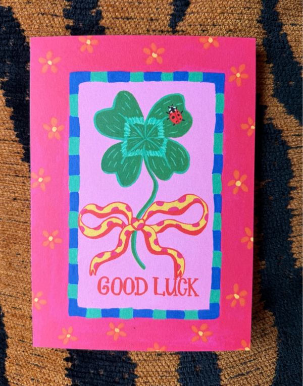 Wenskaart GOODLUCK a6