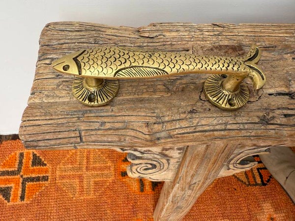 Solid brass Fish handle
