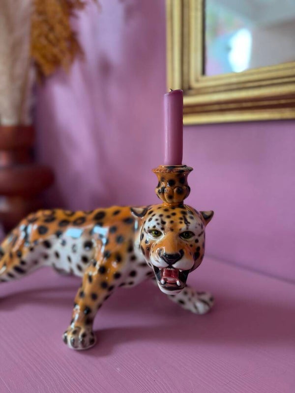 Candleholder leopard